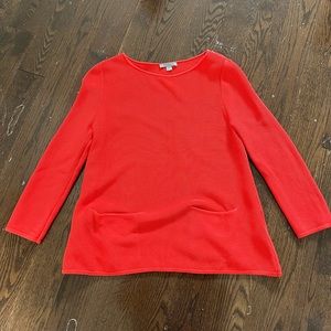 COS red sweater